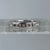 Diamond .10ct Channel Set Ring 9ct 9k White Gold  - Size L 1/2