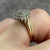 Diamond Cluster Twist Ring 9ct 9k Yellow Gold - Size J 1/2