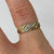 Diamond Croissant Band Ring 9ct 9k Yellow Gold - Size M