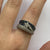 Diamond .75ct & Sapphire Shooting Star Ring 18ct 18k White Gold  - Size N 1/2