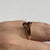 Retro Garnet Two Stone Square Shoulder Ring 9ct 9k Yellow Gold  - Size M