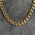 Italian Fancy Curb Chain Necklace Unique Closure 18k 750 Yellow Gold - 18"