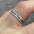 Textured Sandblast Finish Band Ring 9ct 9k White Gold - Size K