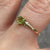 Peridot Heart Cut Solitaire Ring 9ct 9k Yellow Gold - Size N