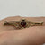 Garnet Oval Cut Solitaire Filigree Brooch 9ct Yellow Gold