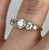 Five Stone Round Cut CZ Ring 9ct 9k Yellow Gold - Size K 1/2