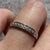 Diamond .05ct Half Eternity Ring 9ct 9k White Gold - Size O