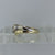 Champagne Fancy Diamond Two Tone Ring 9ct 9k Yellow Gold - Size O