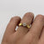 Diamond .15ct Solitaire Retro Shoulder Ring 18ct Yellow Gold - Size M