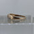 Diamond Rose Gold Bypass Pave Set Band Ring  9ct 9k Rose Gold - Size P