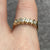 Five Stone CZ Band Ring 9ct 9k Yellow Gold - Size P