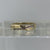 Diamond Crossover Twist Stacking Band Ring 9ct 9k Yellow Gold  - Size O