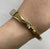 Diamond 1ct Pave 'I LOVE YOU' Bangle Bracelet 9ct 9k Yellow Gold - 7.5"