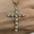 Diamond Illusion Set Cross Crucifix Twist Pendant 9ct 9k Yellow Gold