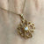 CZ Filigree Cross Floral Pendant 9ct 9k Yellow Gold