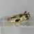 Diamond Cluster Chunky Shoulder Ring 9ct 9k Yellow Gold - Size L