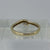 Diamond Solitaire Twist Ring 9ct 9K Yellow Gold - Size P