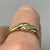 Diamond Accent Crossover Twist Stacking Ring 9ct 9k Yellow Gold - Size S