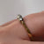 Antique Diamond Trilogy Platinum Set Ring 18ct 18k Yellow Gold  - Size L