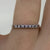 Diamond Band Ring 18ct 18K White Gold - Size J