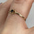 Sapphire Solitaire Dainty Stacking Ring 9ct 9k Yellow Gold  - Size O