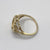 Authentic Chinese Panda Coin 5 Yuan Filigree Ring 10ct 10k Yellow Gold - Size L