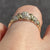 Diamond Twist Croissant Ring 9ct 9k Yellow Gold - Size K