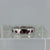 Ruby Five Stone Square Flush Set Ring 9ct 9K White Gold - Size M