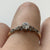 Antique Diamond .10ct Solitaire Platinum Set Ring 18ct 18k Yellow Gold - Size M