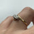 Antique Diamond Trilogy Bypass Platinum Set Ring 18ct Yellow Gold - Size L 1/2