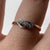 Diamond Bypass Platinum Set 1930s Trilogy Ring 18ct 18k Yellow Gold - Size J 1/2