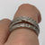 Diamond Ornate Crossover Band Ring 9ct 9k White Gold - Size O