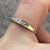 Diamond Pave Set Half Eternity Ring 9ct 9k Yellow Gold - Size N 1/2