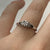 Diamond .17ct Cluster Ring 9ct 9K White Gold - Size M