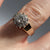 Diamond Illusion Cluster Ring 9ct 9k Yellow Gold  - Size M