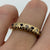 Diamond & Sapphire Ring 9ct Yellow Gold  - Size L 1/2