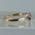 Diamond Platinum Twist Style Ring 9ct 9k Yellow Gold  - Size M