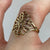 Ornate Filigree Floral Ring 9ct 9k Yellow Gold  - Size J