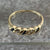 Sapphire & Diamond Channel Set Stacking Ring 9ct 9k Yellow Gold - Size Q 1/2