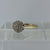 Diamond .25ct Cluster Tiered Ring 9ct 9k Yellow Gold - Size O