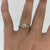 Diamond Cluster .20ct Solitaire Illusion Ring 9ct 9k Yellow Gold - Size L 1/2