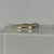 Sapphire & Diamond Band Ring 9ct 9k Yellow Gold - Size P 1/2