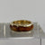 Amber Band Ring 9ct 9k Yellow Gold - Size N