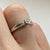 Diamond Solitaire Ring 9ct 9k White Gold  - Size J 1/2