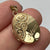 Foliate Baroque Engraved 'Mum' Locket Pendant  9ct 9k Yellow Gold