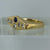 Diamond & Sapphire Unique Unisex Ring 18ct Yellow Gold - Size R