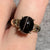 Unique Scapolite Cat's Eye Solitiare Ring 9ct 9k Yellow Gold  - Size N