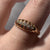 Antique Diamond 5 Stone Ring 18ct 18k Yellow Gold - Size M 1/2