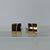 Chic Square Minimalist Gold Stud Earrings 9ct 9k Yellow Gold