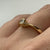 Diamond Solitaire Twist Half Bezel Set Ring 18ct 18k Yellow Gold - Size N